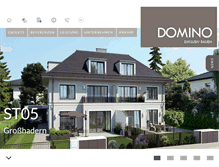 Tablet Screenshot of domino-bau.de